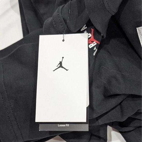 Men’s Nike Jordan Flight Heritage T-Shirt Black M DZ7314-010 NWT Jumpman Logo - Picture 5 of 9